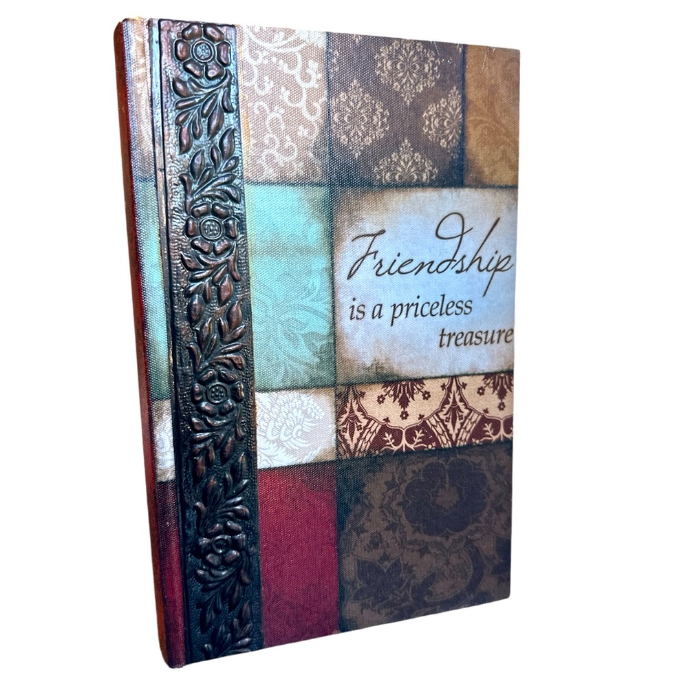 Decorative Book Box ‘Friendship Is A Priceless Treasure, Keepsake Storage Box